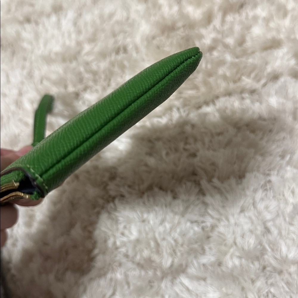 Coach Vibrant Green Leather Wristlet - Picture 7 of 7